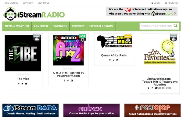 istreamradio.info site used Bt