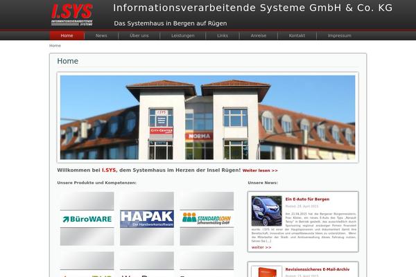 isys-bergen.de site used Isys2