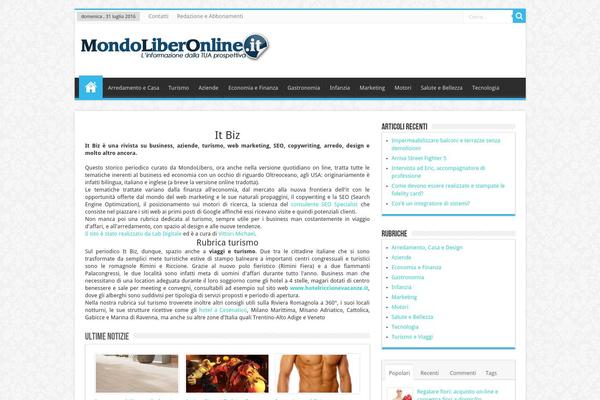 WordPress website example screenshot