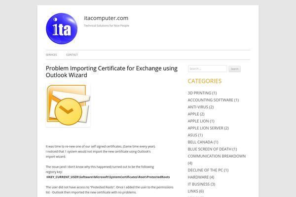 Tiny Forge theme site design template sample
