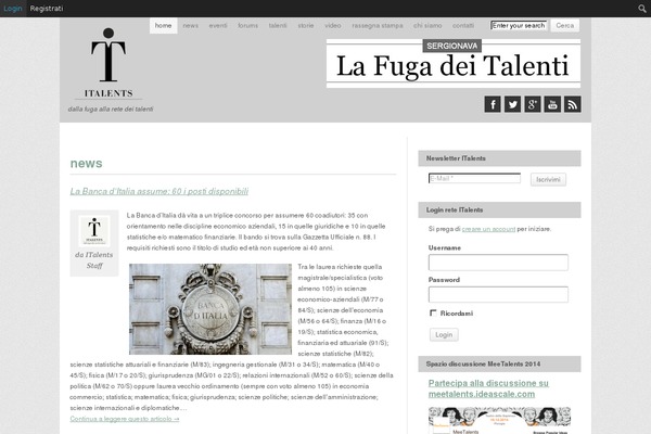 italents.org site used Italents
