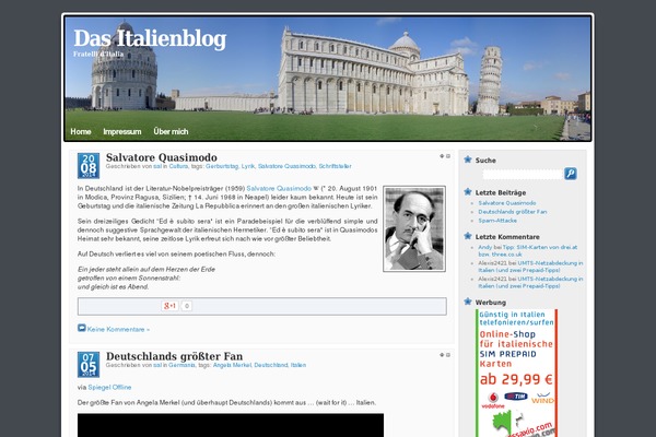 italia-blog.de site used Mandigo