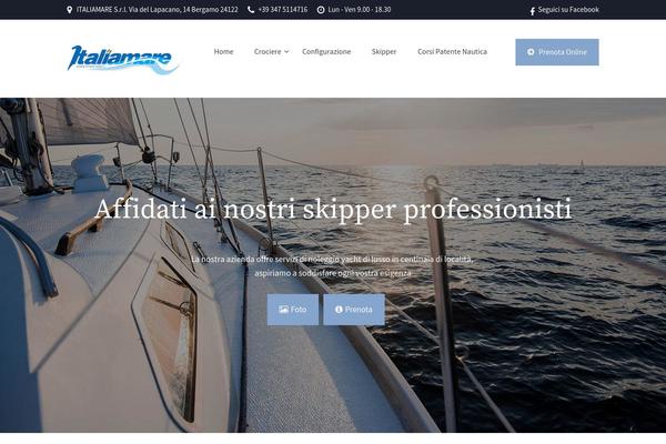 Yachtcharter theme site design template sample