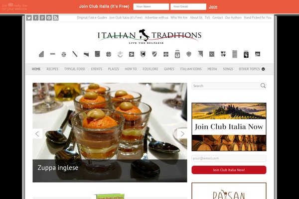 italian-traditions.com site used Itraditions