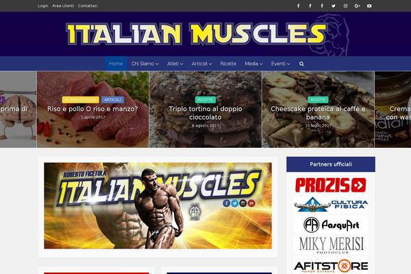 italianmuscles.it site used Voice