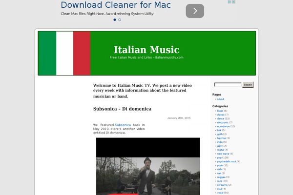 italianmusictv.com site used Italy