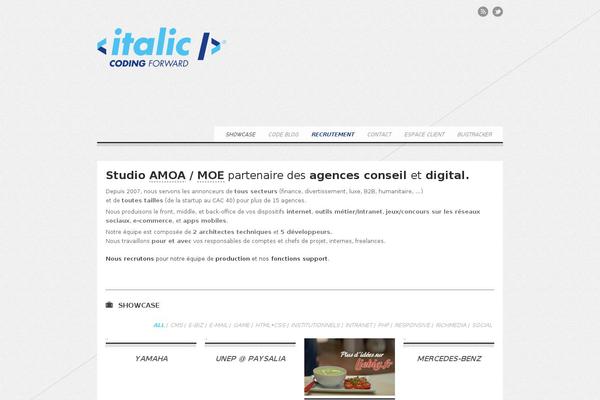 italic.fr site used Italic