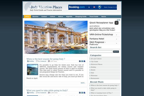 italyvacationplaces.com site used Vacationtime