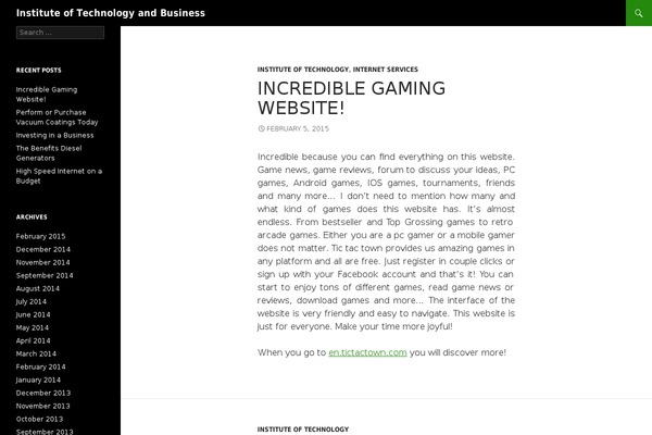 Iconic One theme site design template sample