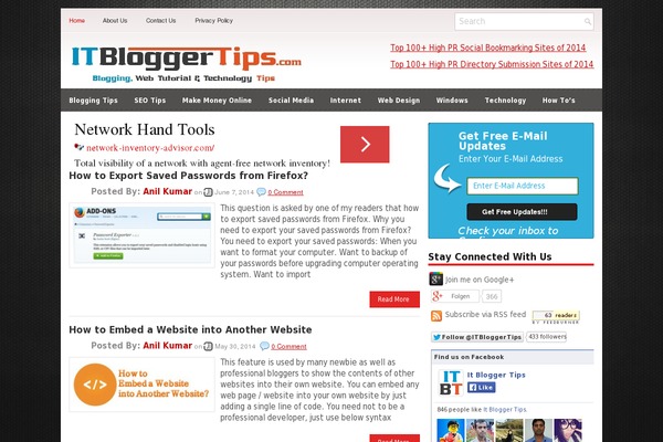 WordPress website example screenshot