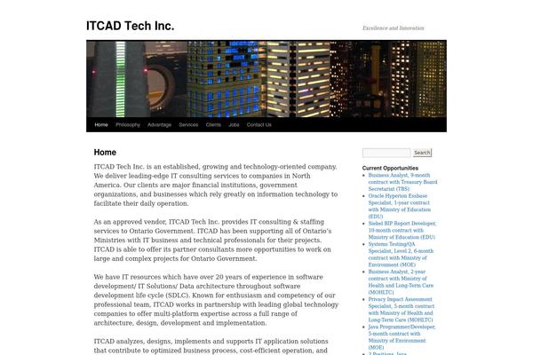 Twenty Ten theme site design template sample