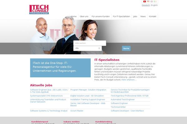 iTech theme site design template sample
