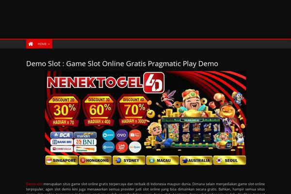 WordPress website example screenshot
