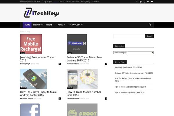 NanoMag theme site design template sample