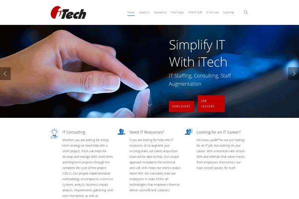 iTech theme site design template sample