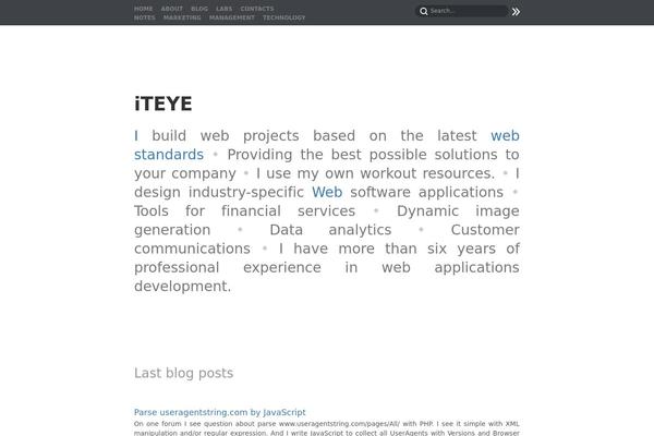 WordPress website example screenshot