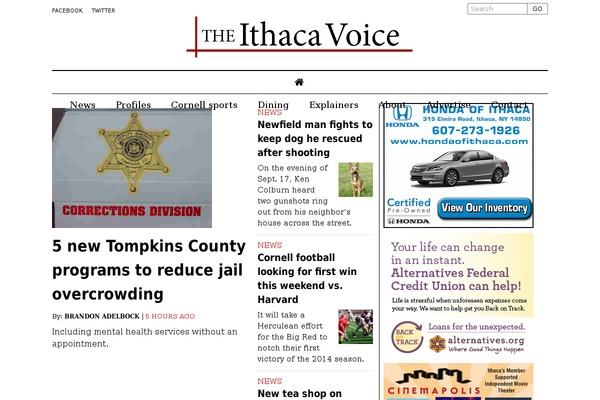 ithacavoice.com site used Newspack-joseph