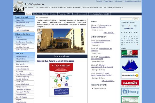 itiscannizzaro.it site used Pasw2013