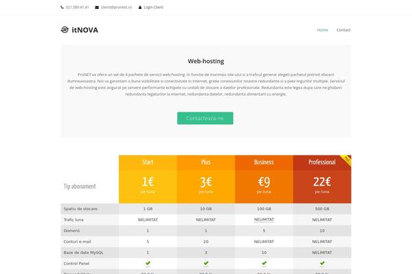 Total theme site design template sample