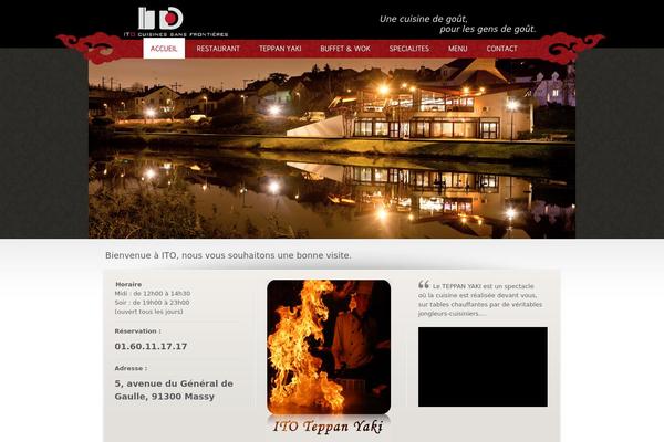 The Restaurant theme site design template sample