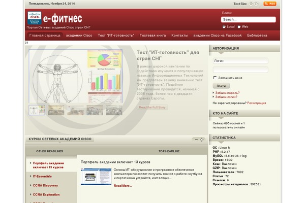 WordPress website example screenshot