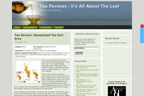 itsallabouttheleaf.com site used Itsallabouttheleaf