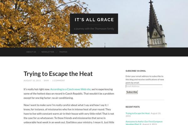 Hemingway theme site design template sample