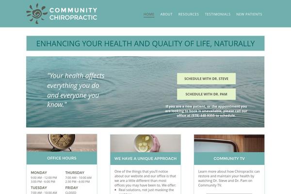 Calm theme site design template sample