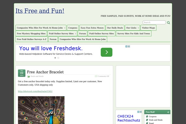 WordPress website example screenshot