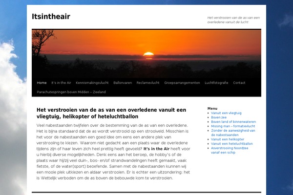 itsintheair.nl site used Twenty Ten