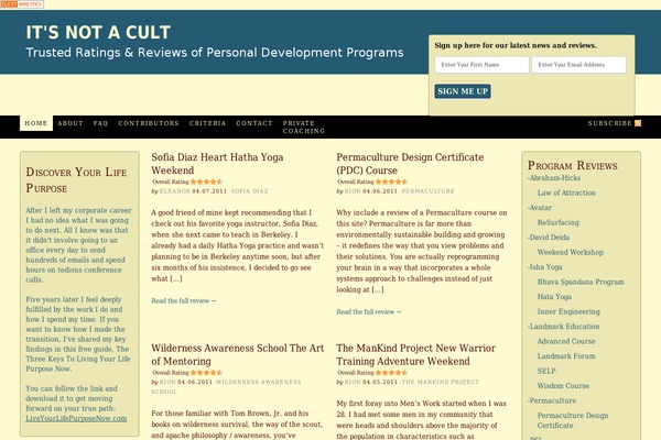 WordPress website example screenshot