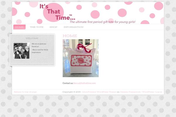 MomPreneur theme site design template sample