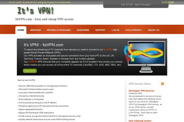 itsvpn.com site used Business-feature