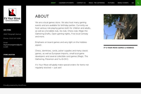 WordPress website example screenshot