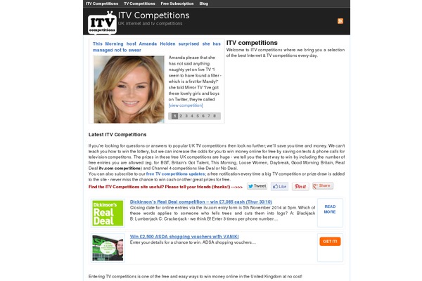 itvcompetitions.com site used Okesense