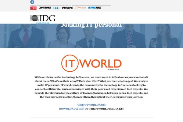 itworldmediakit.com site used Idge