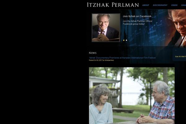 itzhakperlman.com site used Perlman