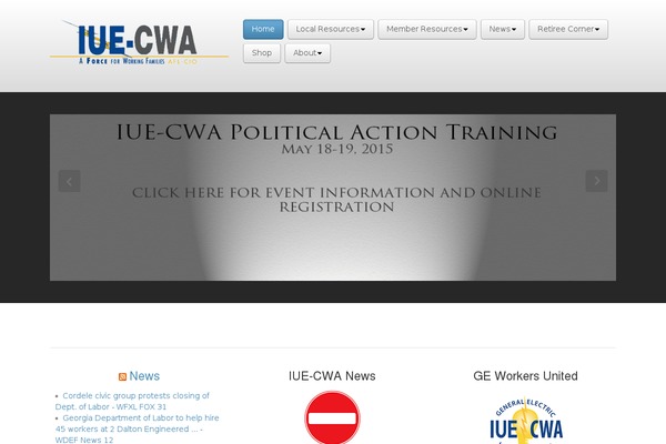 iue-cwa.org site used Business Pro 4