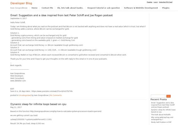 Openark-blog theme site design template sample