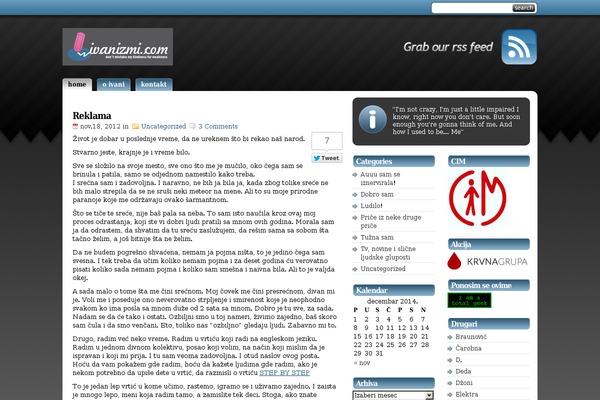 ivanizmi.com site used StudioPress
