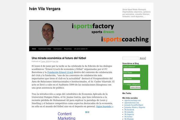 WordPress website example screenshot