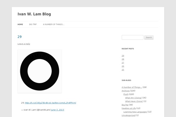 Twenty Twelve theme site design template sample