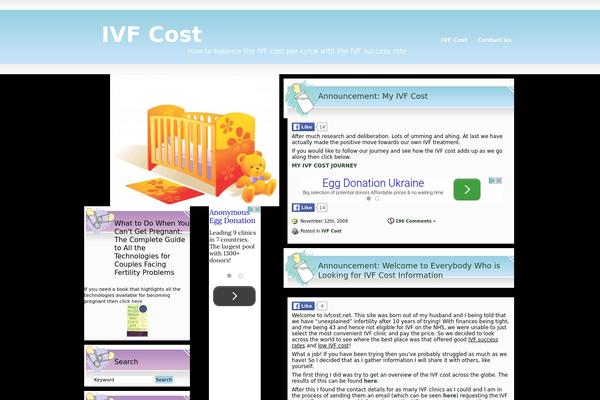 ivfcost.net site used Baby-blogging