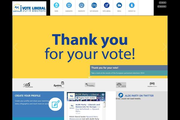 ivoteliberal.eu site used Alde