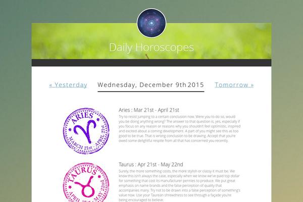 ivyinsidr.com site used Horoscope