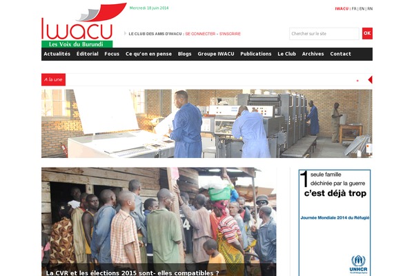 iwacu-burundi.org site used Iwacu-portal