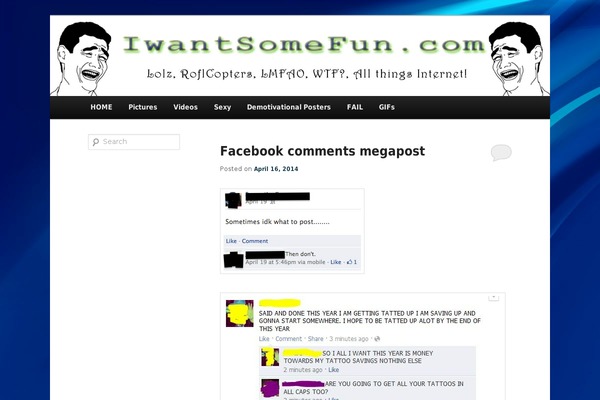 WordPress website example screenshot