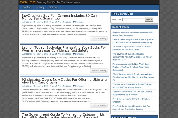 WordPress website example screenshot