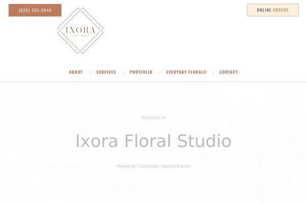 Flowers-boutique theme site design template sample