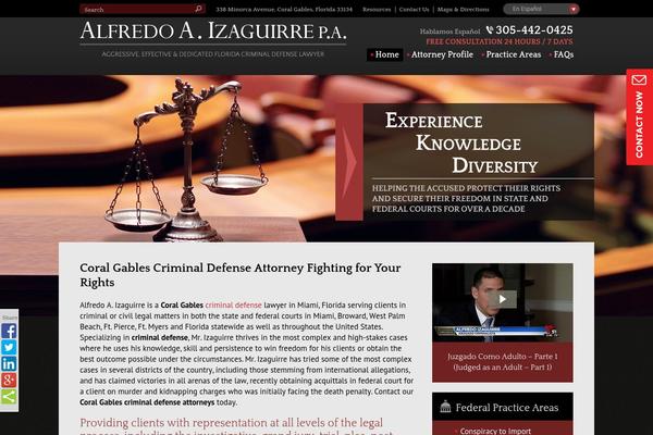 izaguirrelaw.com site used Alfredo-a-izaguirre